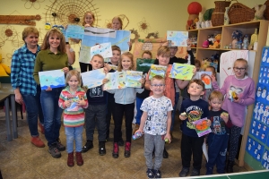 Kreatywnie w świetlicy. Piracka przygoda w bibliotece. Spotkanie z przyrodą. Ferie w Sztutowie.