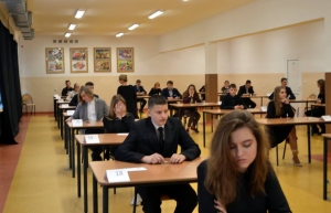 Egzaminy w szkole w Sztutowie.