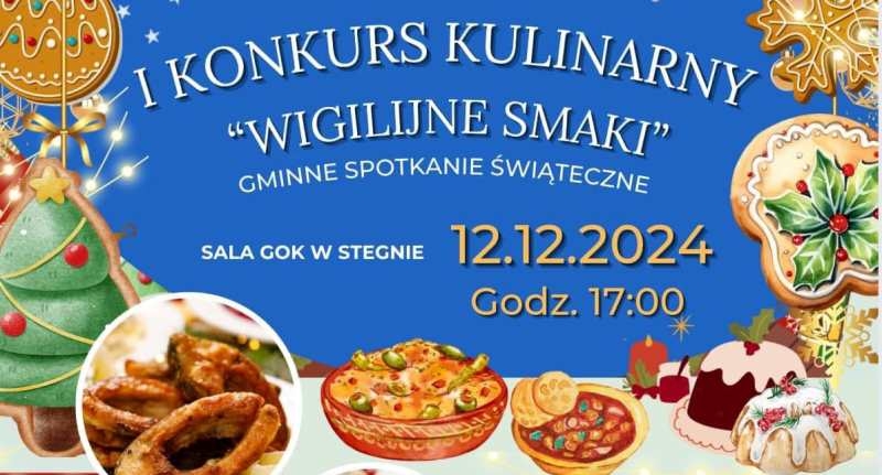 Zaproszenie na Gminne Spotkanie Świąteczne i Konkurs Kulinarny „Wigilijne Smaki”