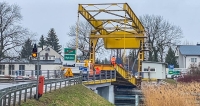 Awaria przęsła mostu w Rybinie na DW502