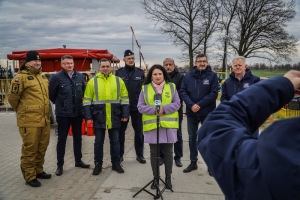 Powiat Nowodworski. Ćwiczenia Fala 25. Briefing prasowy