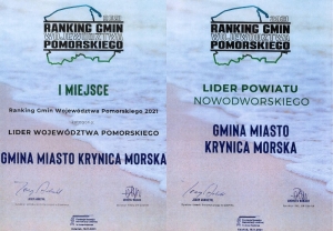 Krynica Morska liderem Rankingu Gmin 2021 województwa pomorskiego