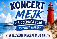 Koncert MEJK i Bojan Band w Krynicy Morskiej już 5 czerwca. Burmistrz Sylwia Szczurek zaprasza nad Zalew Wiślany
