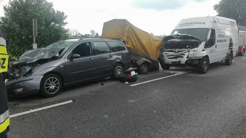 Kolizja 4 pojazdów. Siódemka zablokowana - 15.05.2018