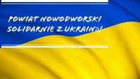 Powiat Nowodworski. Punkty zbiórek darów dla Ukrainy.