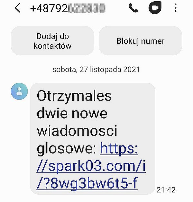  Nowa metoda działania oszustów ,,na pocztę głosową&#039;&#039;