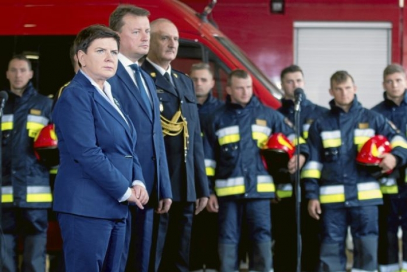 Pani Premier wyróżniła strażaków, ochotników z OSP Stegna - 14.09.2017