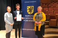 Maciej Podsiadły z ZS nr 2 stypendystą marszałka.